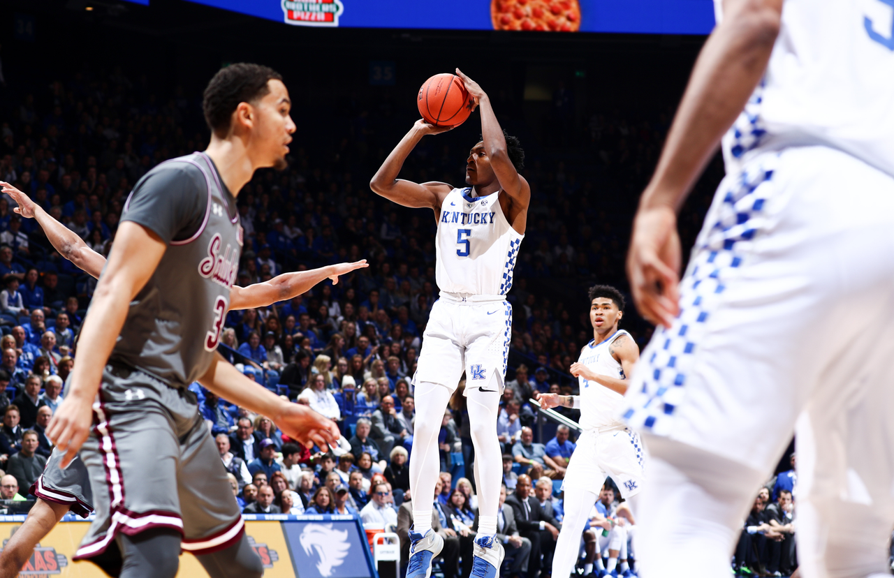 Immanuel Quickley

Men's basketball beat SIU 71-59.

Photo by Chet White | UK Athletics