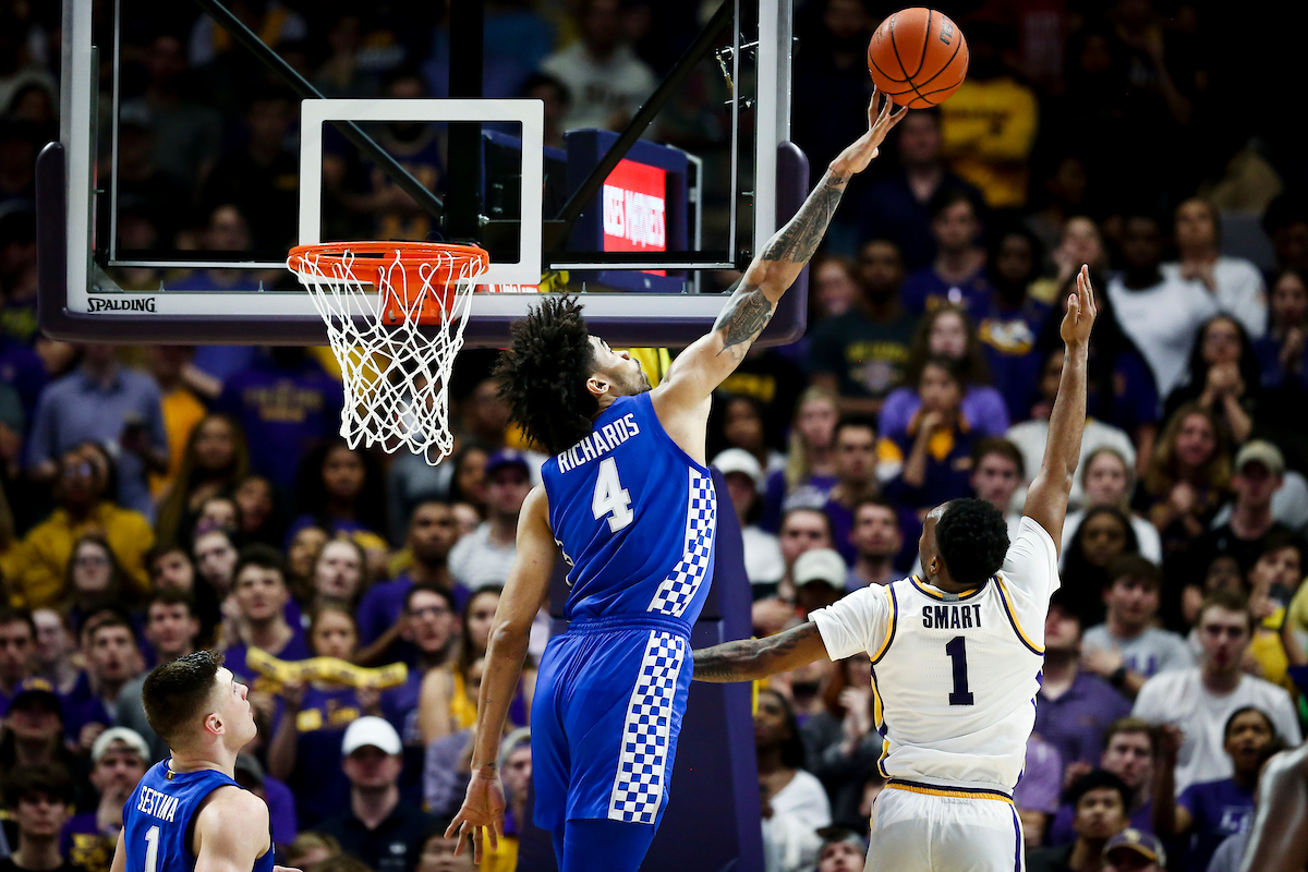 Nick Richards. 

Kentucky beat LSU 79-76.

Photo by Chet White | UK Athletics