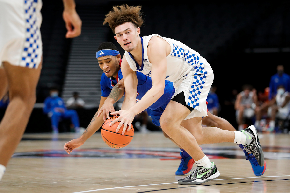 Devin Askew.

Kentucky falls to Kansas, 65-62, in the State Farm Champions Classic.

Photo by Chet White | UK Athletics