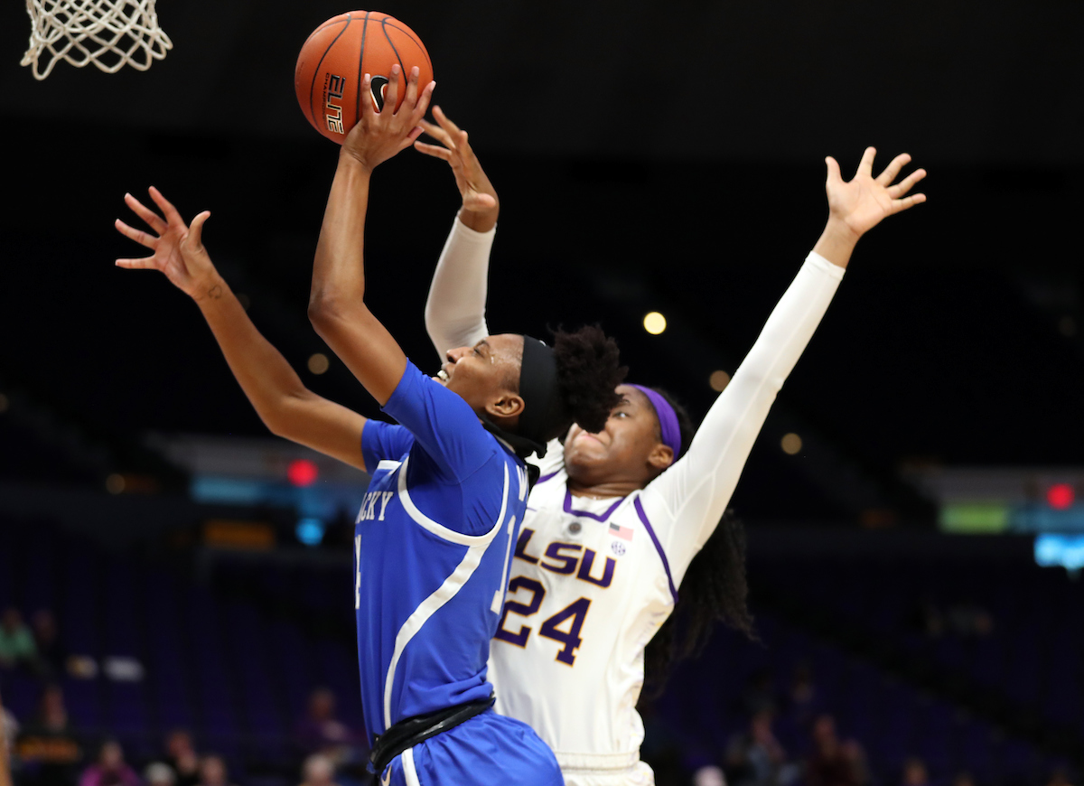 Tatyana Wyatt

Kentucky Women's Basketball beat LSU 64-60. 

Photo by Britney Howard  | UK Athletics