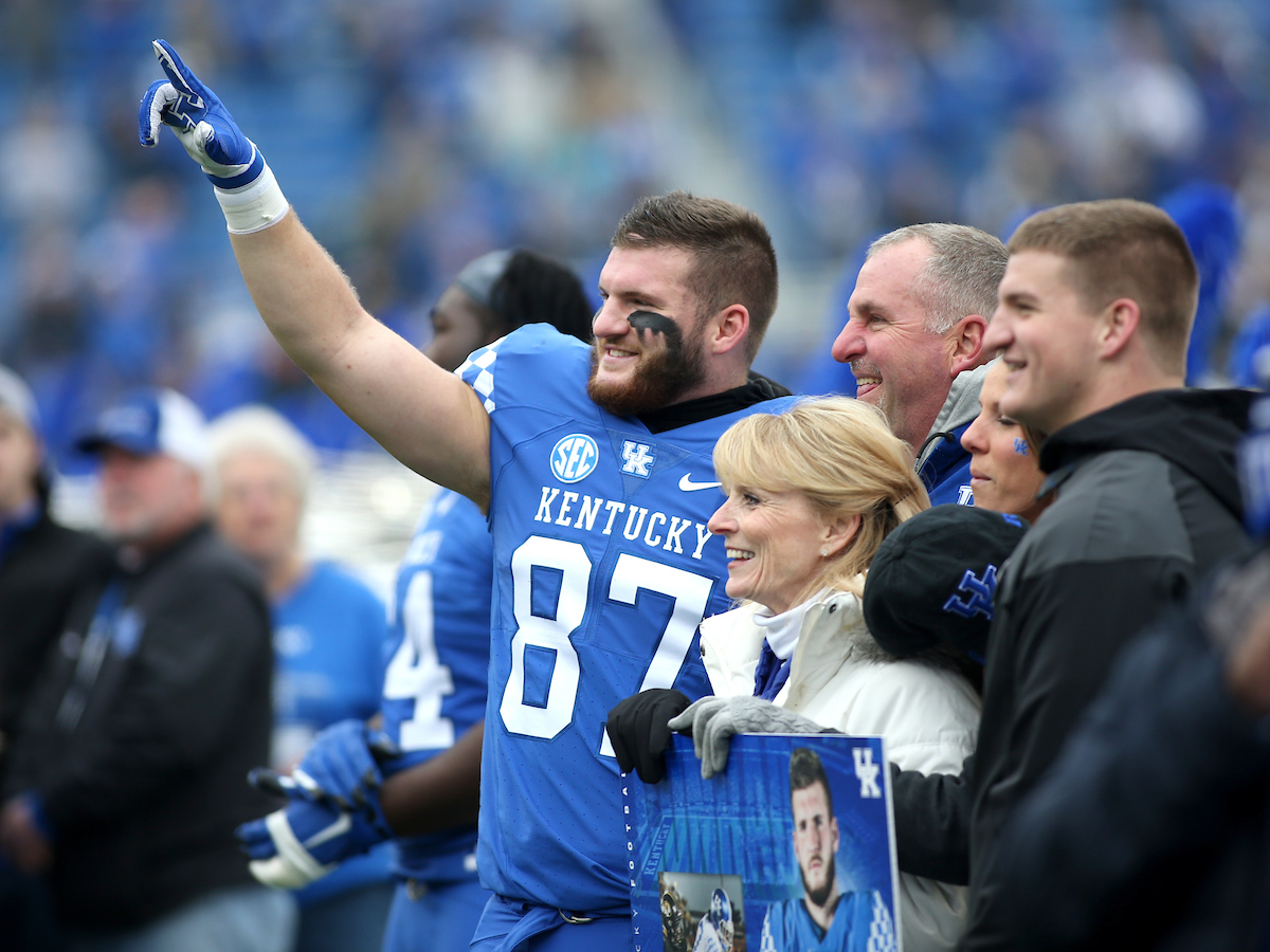 CJ Conrad

UK Football beats MTSU 34-23-on Senior Day at Kroger Field.


Photo By Barry Westerman | UK Athletics