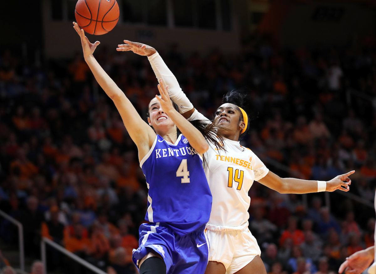 Maci Morris
The UK Women's Basketball team beats Tennessee 73-71. 

Photo by Britney Howard  | UK Athletics