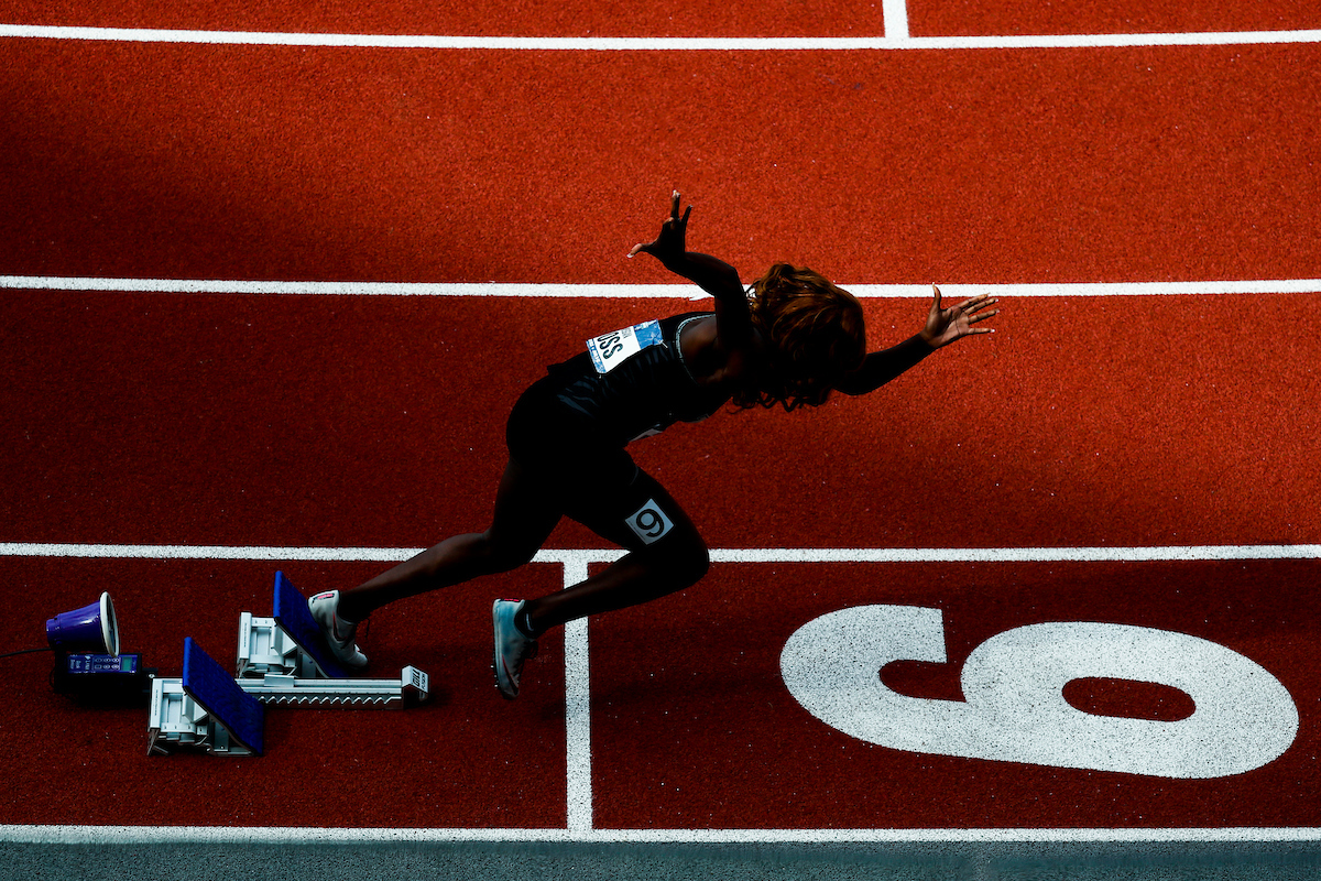 Megan Moss.

Day 2. 2021 NCAA Track and Field Championships.

Photo by Chet White | UK Athletics