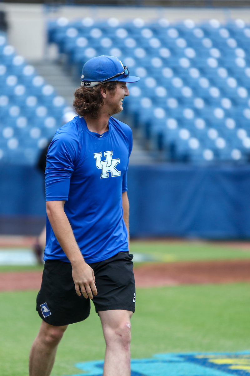 Adam Fogel.

Kentucky Baseball Practice at the 2022 SEC Tournament.

Photo by Sarah Caputi | UK Athletics