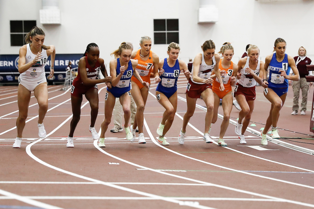 Tori Herman. Perri Bockrath. Jenna Gearing.

Day 2. SEC Indoor Championships.

Photos by Chet White | UK Athletics