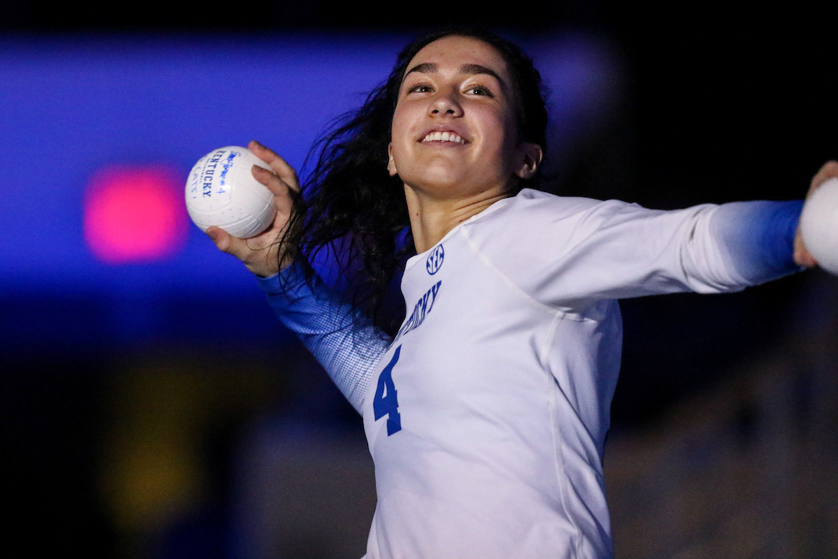 Emma Grome.

Kentucky beats Mizzou 3 - 0.

Photo by Sarah Caputi | UK Athletics