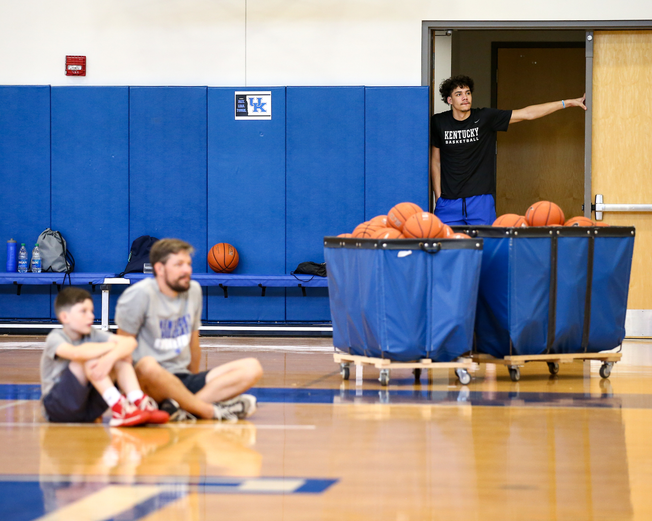 Lance Ware.

The 2021 John Calipari Father-Son Camp. 

Photo by Eddie Justice | UK Athletics