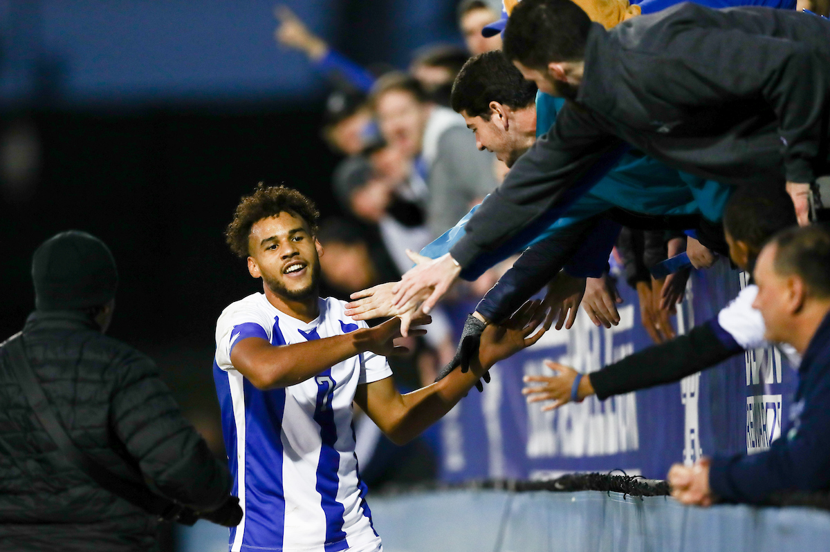 JJ WILLIAMS.

Men's soccer beats Portland, 4-0.


Photo by Elliott Hess | UK Athletics
