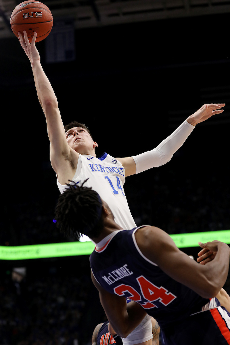 Tyler Herro.

Kentucky beats Auburn, 80 - 53.

Photo by Quinn Foster | UK Athletics
