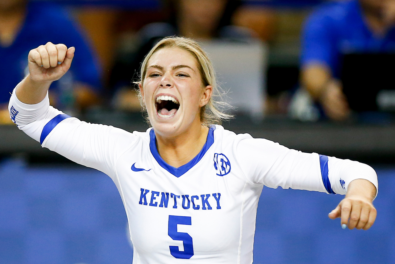 Lauren Tharp.

UK falls to Purdue 3-2.

Photo by Chet White | UK Athletics