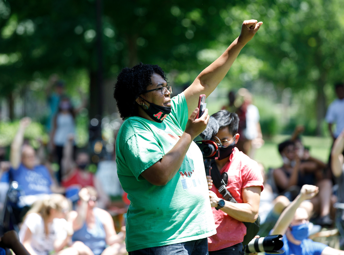 Walk Forward rally on June 13, 2020. Photo by Mark Cornelison | UKphoto