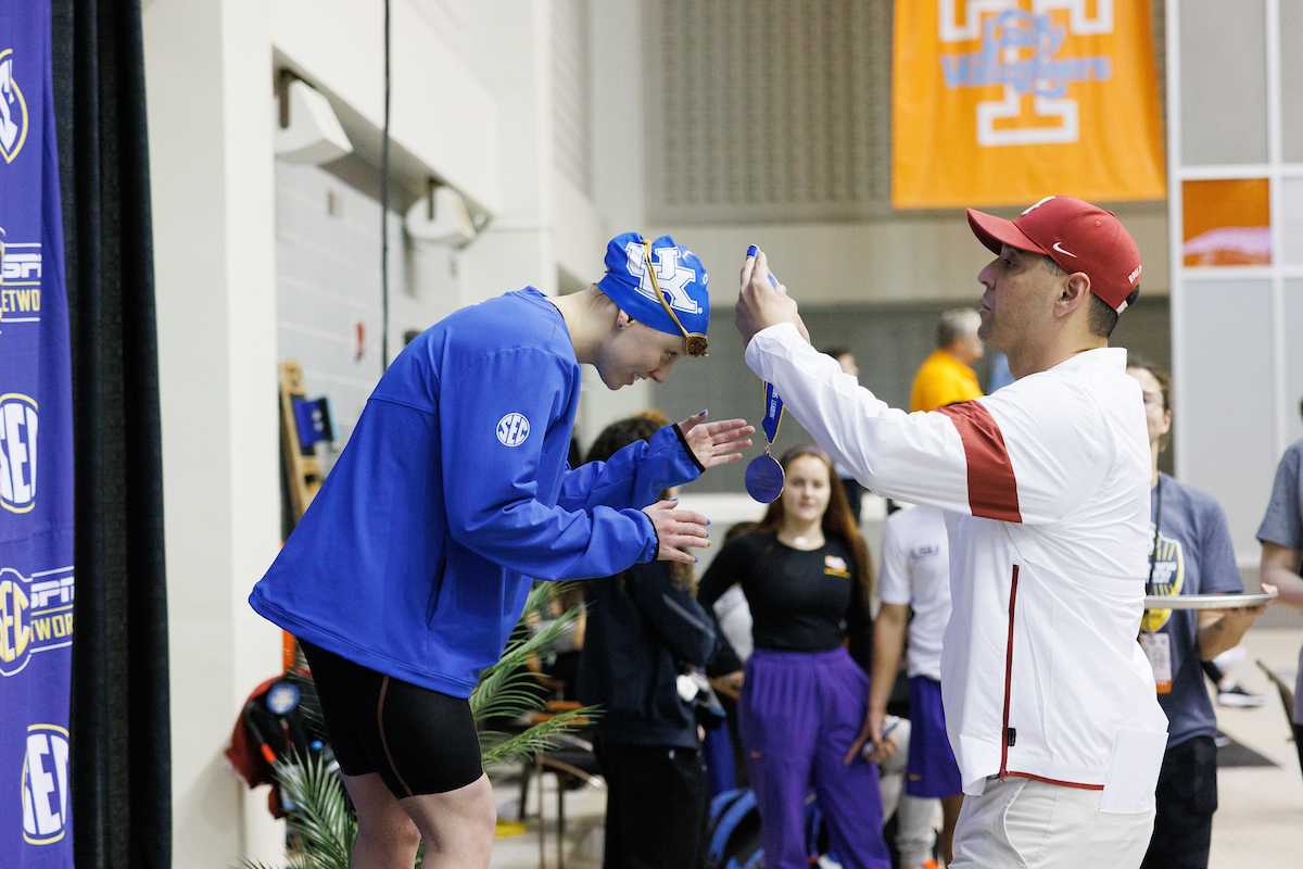 Caitlin Brooks.

Day four of the SEC Swim and Dive Championship.

Photo by Elliott Hess | UK Athletics