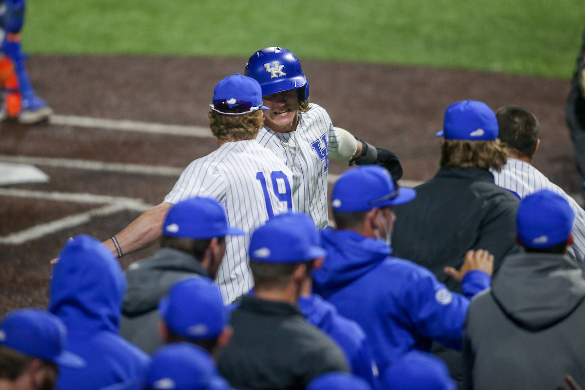 Nolan McCarthy and Austin Schultz.

Kentucky beats Florida 7 - 5.

Photo by Sarah Caputi | UK Athletics