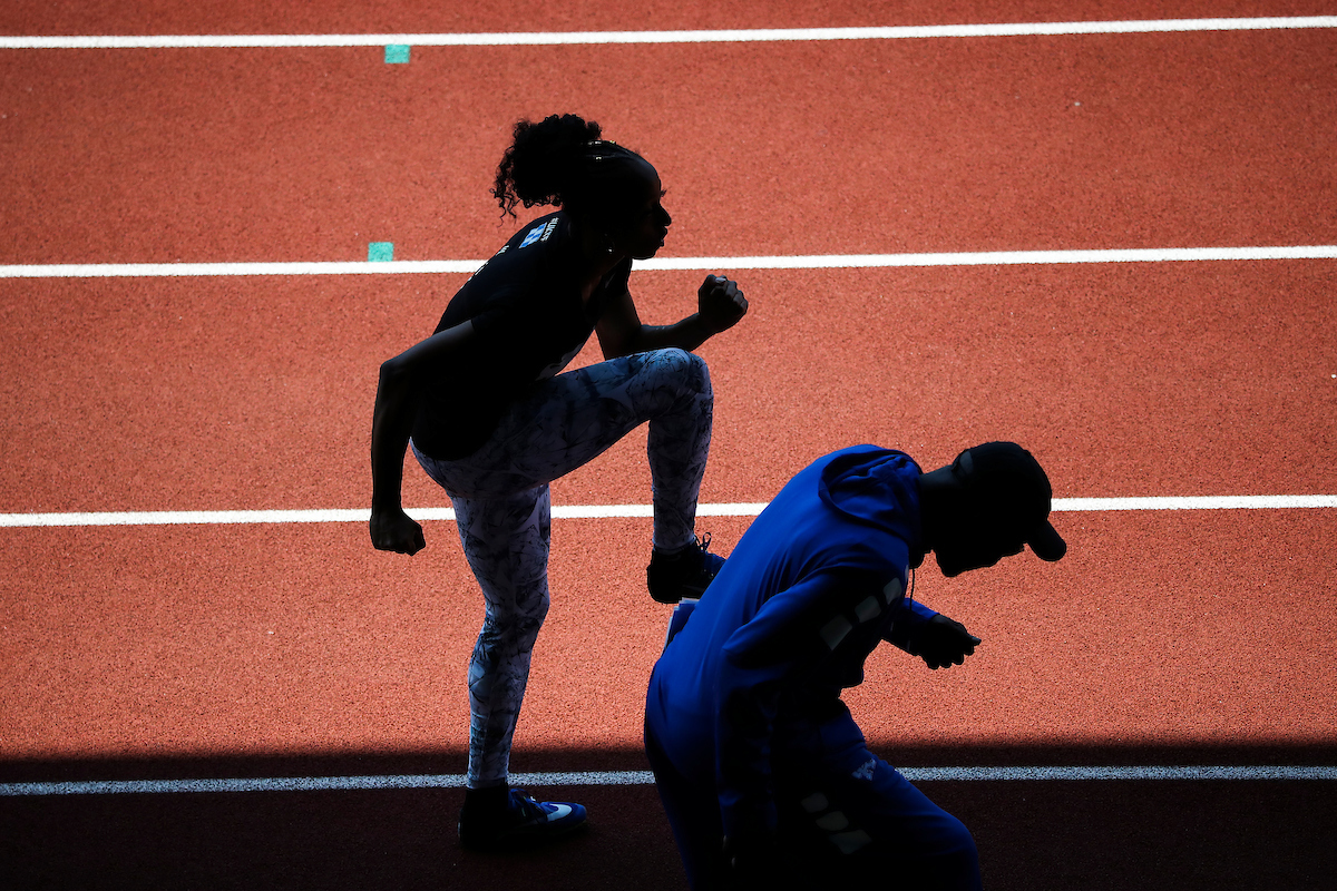 Jasmine Camacho-Quinn.

NCAA Track and Field Outdoor National Championships. Eugene, Oregon. Tuesday, June 5, 2018.

Photo by Chet White | UK Athletics