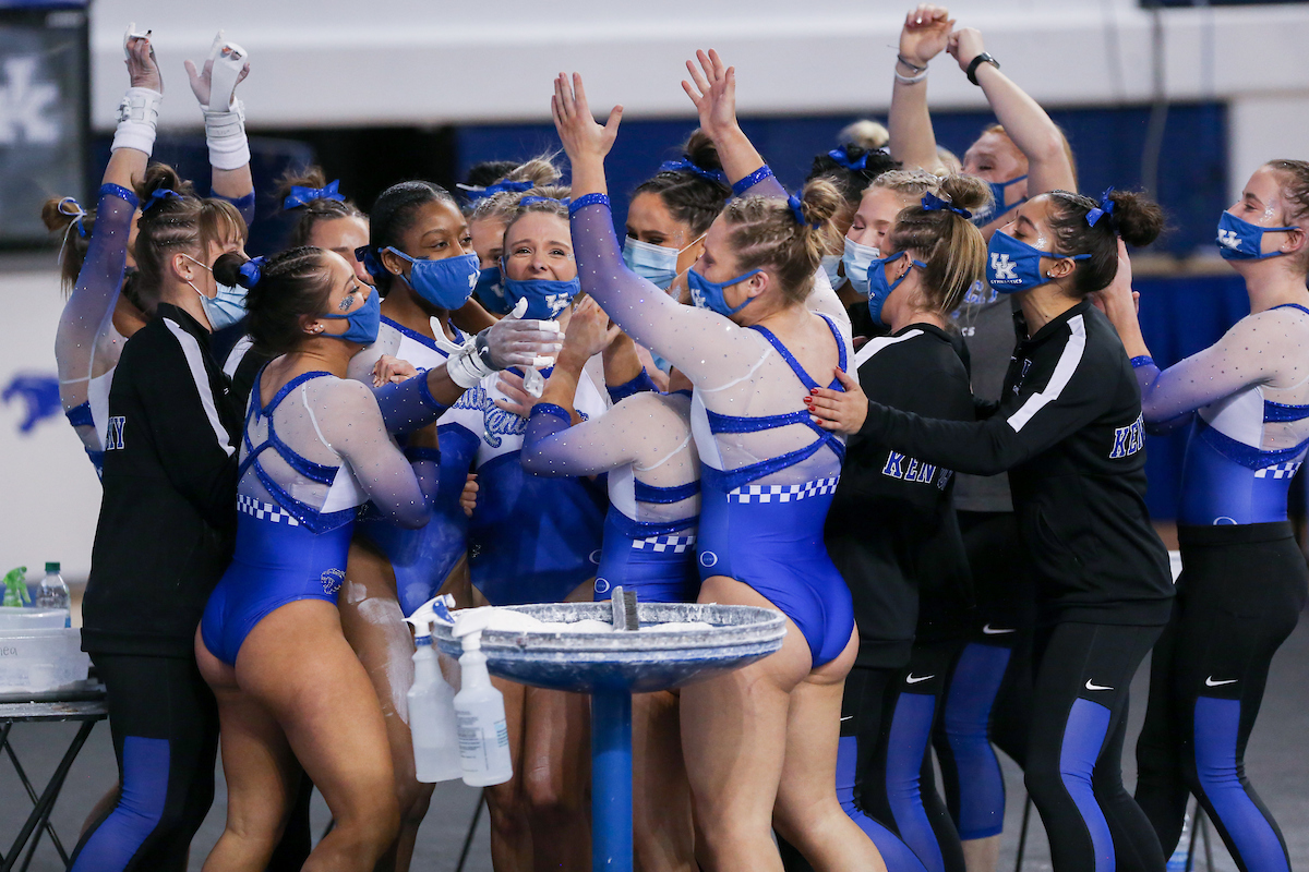 Cally Nixon.

Kentucky beats LSU 197.100 - 196.800.

Photo by Sarah Caputi | UK Athletics