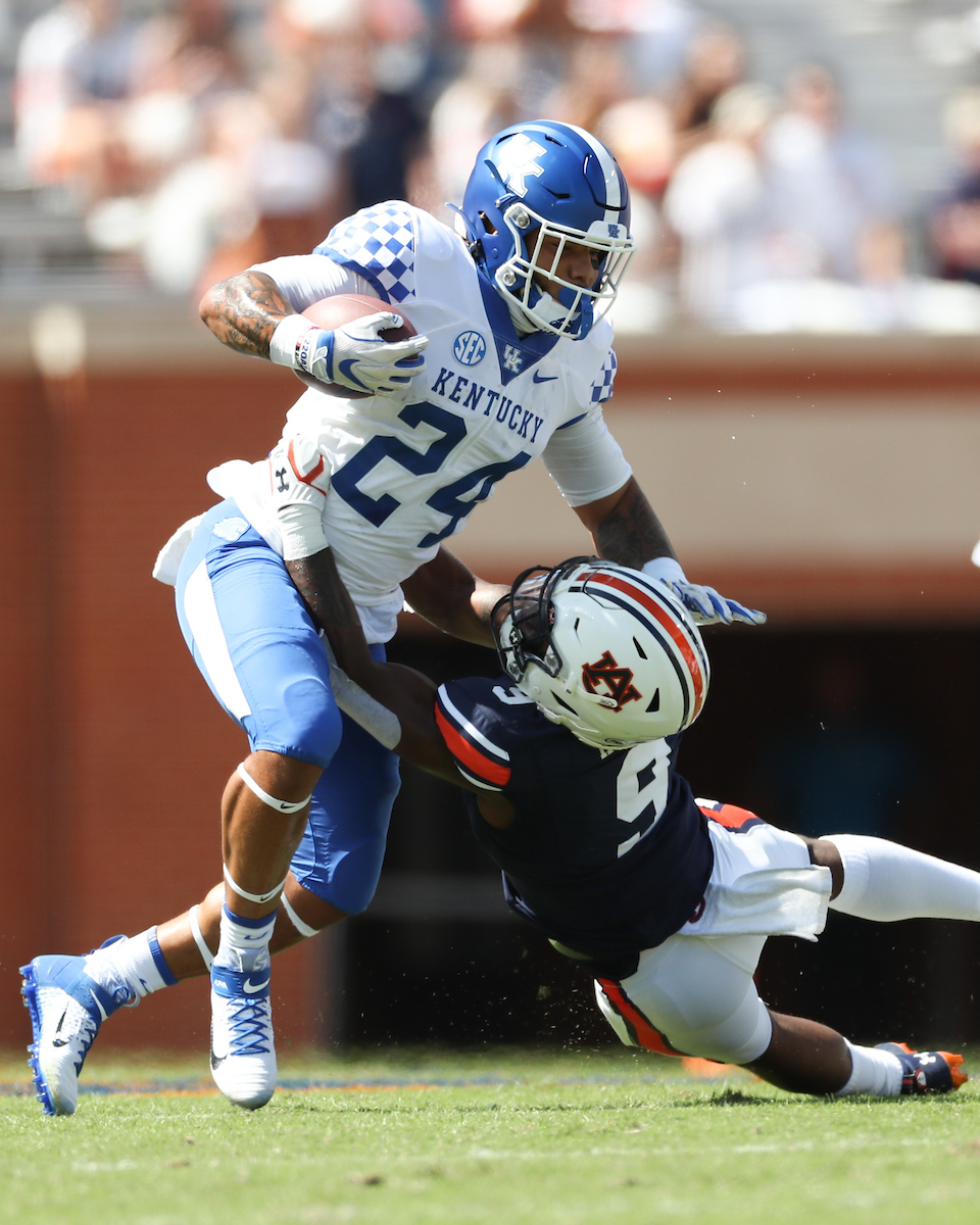 Chris Rodriguez Jr.

Kentucky falls to Auburn, 13-29.

Photo by Elliott Hess | UK Athletics