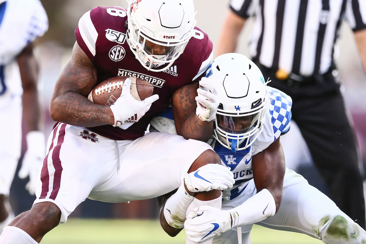 CHRIS OATS.

Kentucky falls to Mississippi State, 28-13.

Photo by Elliott Hess | UK Athletics
