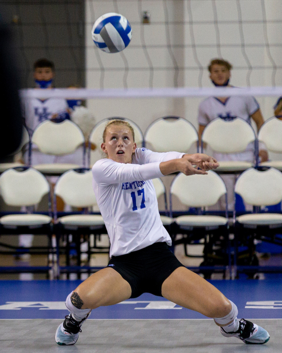 Alli Stumler.

Kentucky beats Stanford 3-2.

Photo by Grant Lee | UK Athletics
