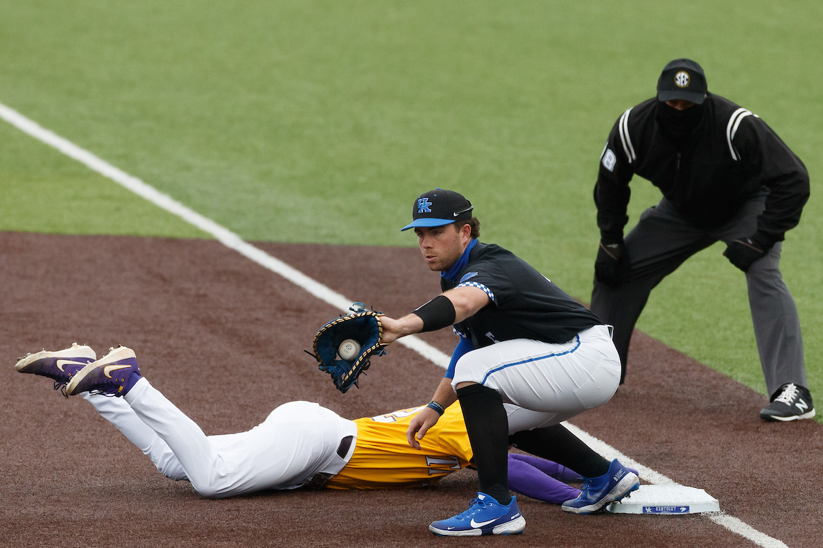 T.J. COLLETT.

Kentucky beats LSU, 13-4.

Photo by Elliott Hess | UK Athletics