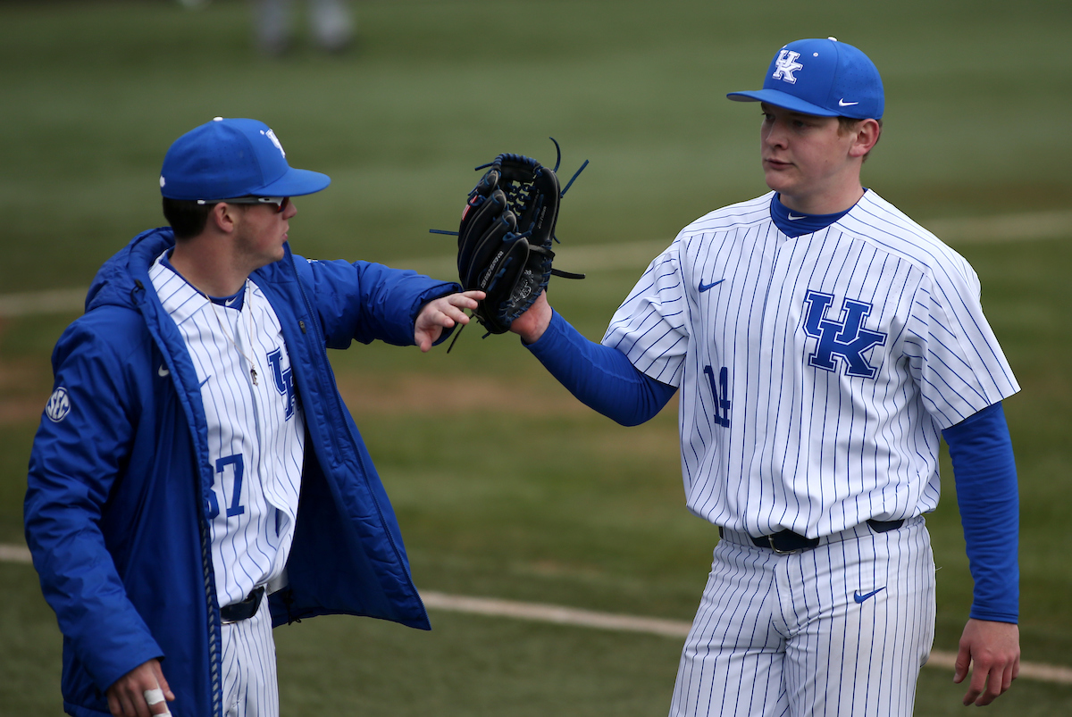 Zach Thompson

The University of Kentucky baseball team beat Texas Tech 11-6 on Saturday, March 10, 2018, in Lexington?s Cliff Hagan Stadium.

Barry Westerman | UK Athletics