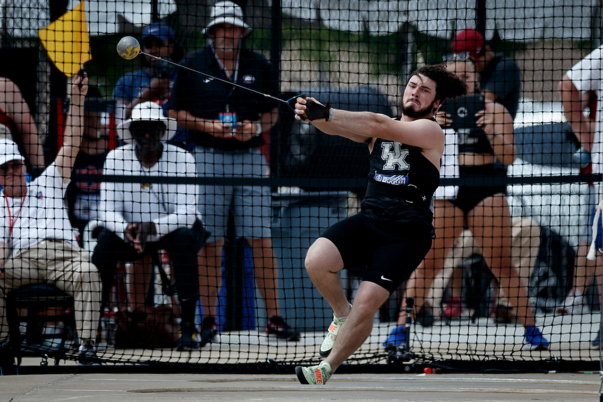 Logan Coles.

SEC Outdoor Track and Field Championships Day 1.

Photo by Elliott Hess | UK Athletics