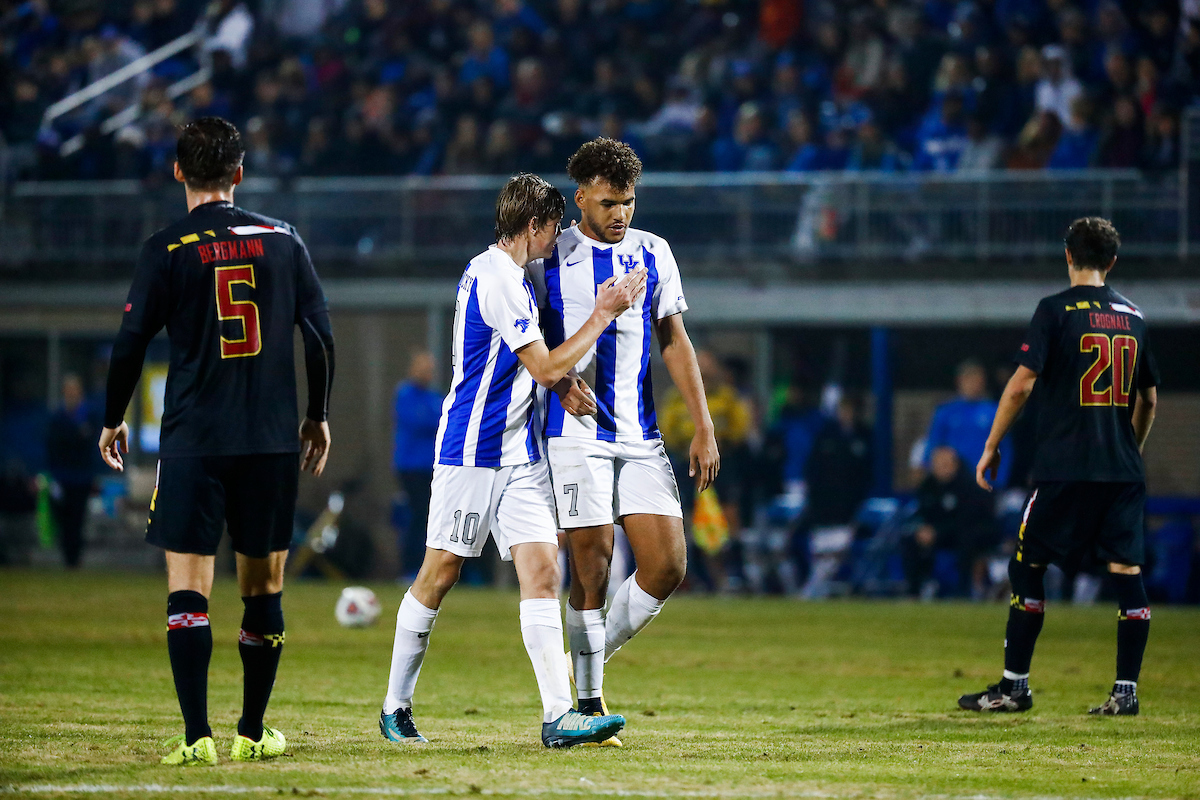 Nicolai Fremstad. JJ Williams.

Kentucky falls to Maryland 1-0 at The Bell.

Photo by Chet White | UK Athletics