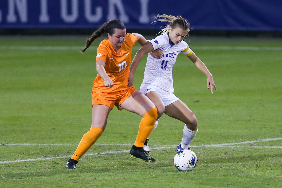 Julia Grosso.

Kentucky ties Tennessee 1-1.

Photo by Hannah Phillips | UK Athletics