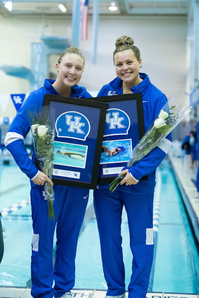Kentucky Women's team beats Louisville 200.5-99.5
Kentucky Men's team falls to Louisville 111-188.

Photo by Grant Lee | UK Athletics