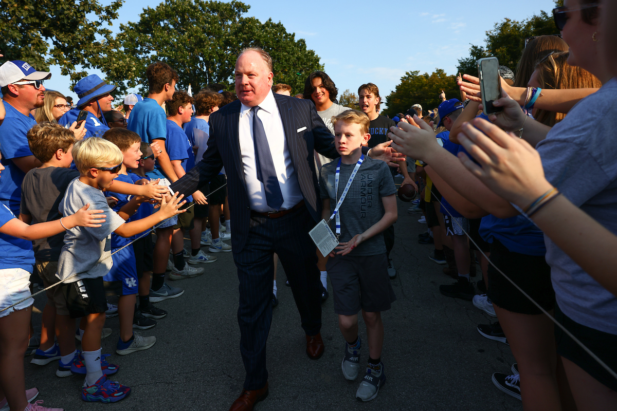 Coach Mark Stoops.

UK beat LSU 42-21.

Photo by Elliott Hess | UK Athletics