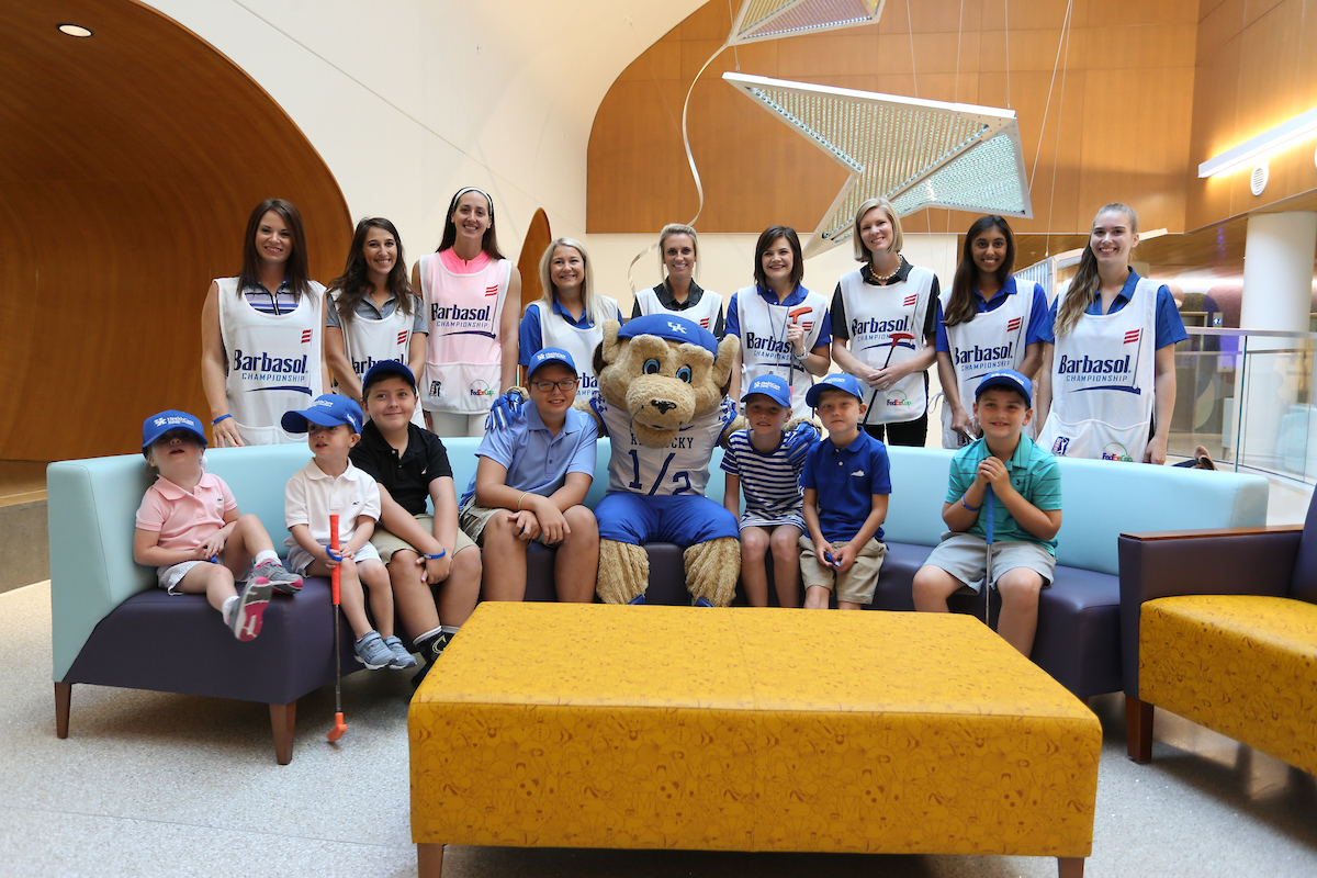 The PGA Tour and select student-athletes partner with the Kentucky Children?s Hospital for a Mini Golf Charity Event on Wednesday, July 18th, 2018 at the Albert B. Chandler Hospital in Lexington, KY.

Photos by Noah J. Richter | UK Athletics