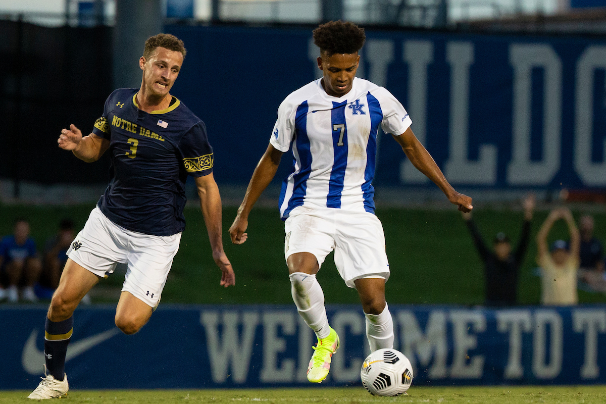 Daniel Evans.

Kentucky beats Notre Dame 1-0.

Photo by Grace Bradley | UK Athletics