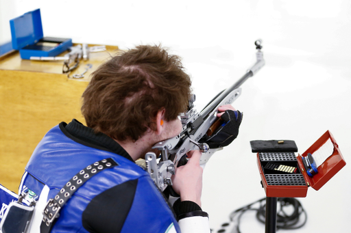 Mitchell Nelson. 

Kentucky NCAA Rifle Qualifier. 

Photo By Barry Westerman | UK Athletics