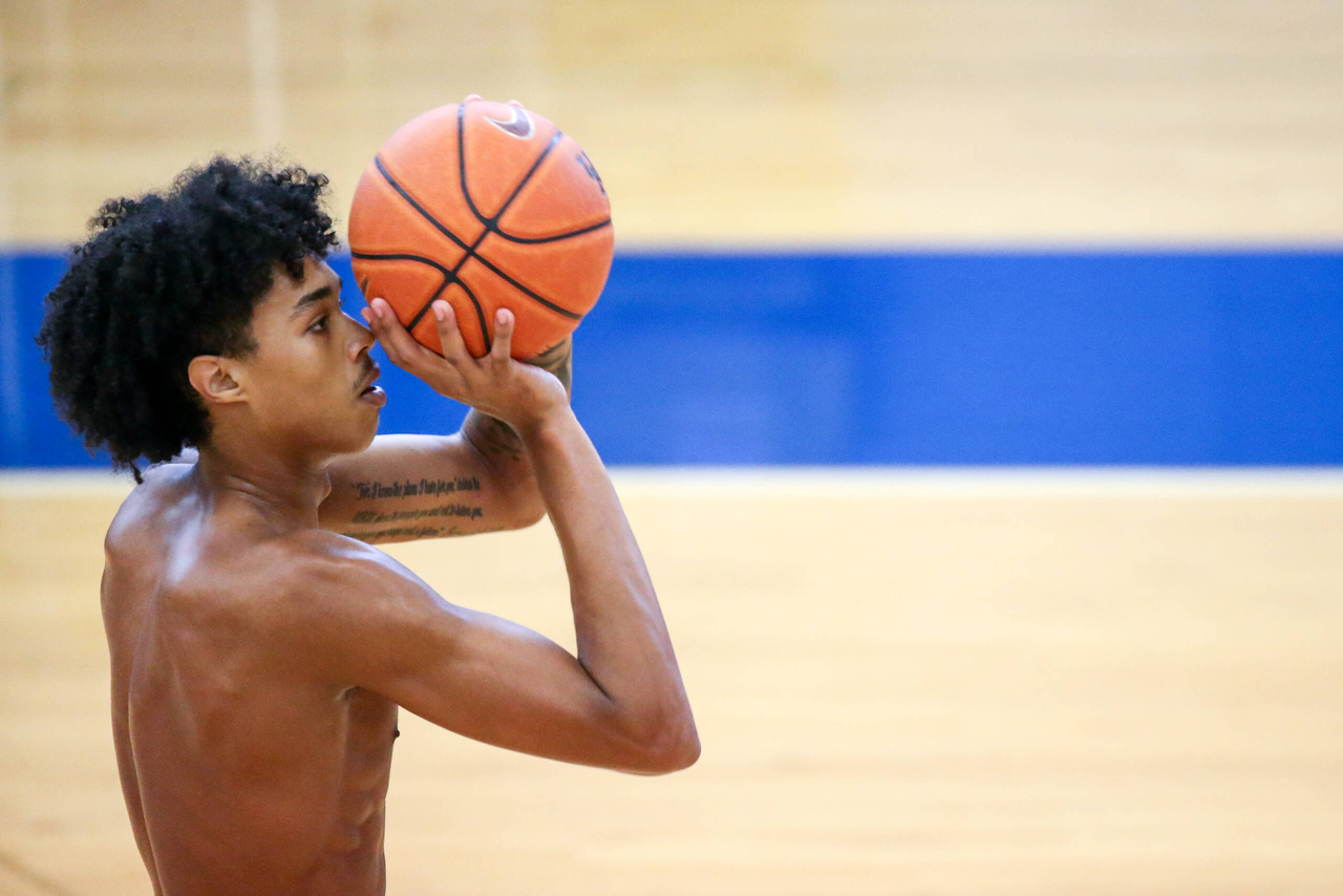 BJ Boston. 

Kentucky MBB Practice. 

Photo by Eddie Justice | UK Athletics