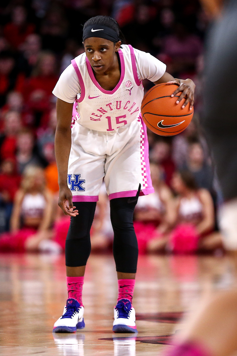 Chasity Patterson. 

Kentucky falls to Arkansas 103-85.

Photo by Eddie Justice | UK Athletics