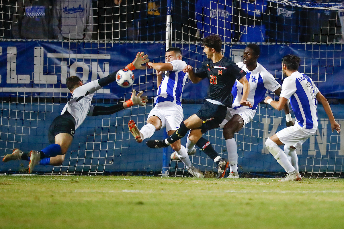 Enrique Facusse. Leon Jones. Dime Mabika.

Kentucky falls to Maryland 1-0 at The Bell.

Photo by Chet White | UK Athletics