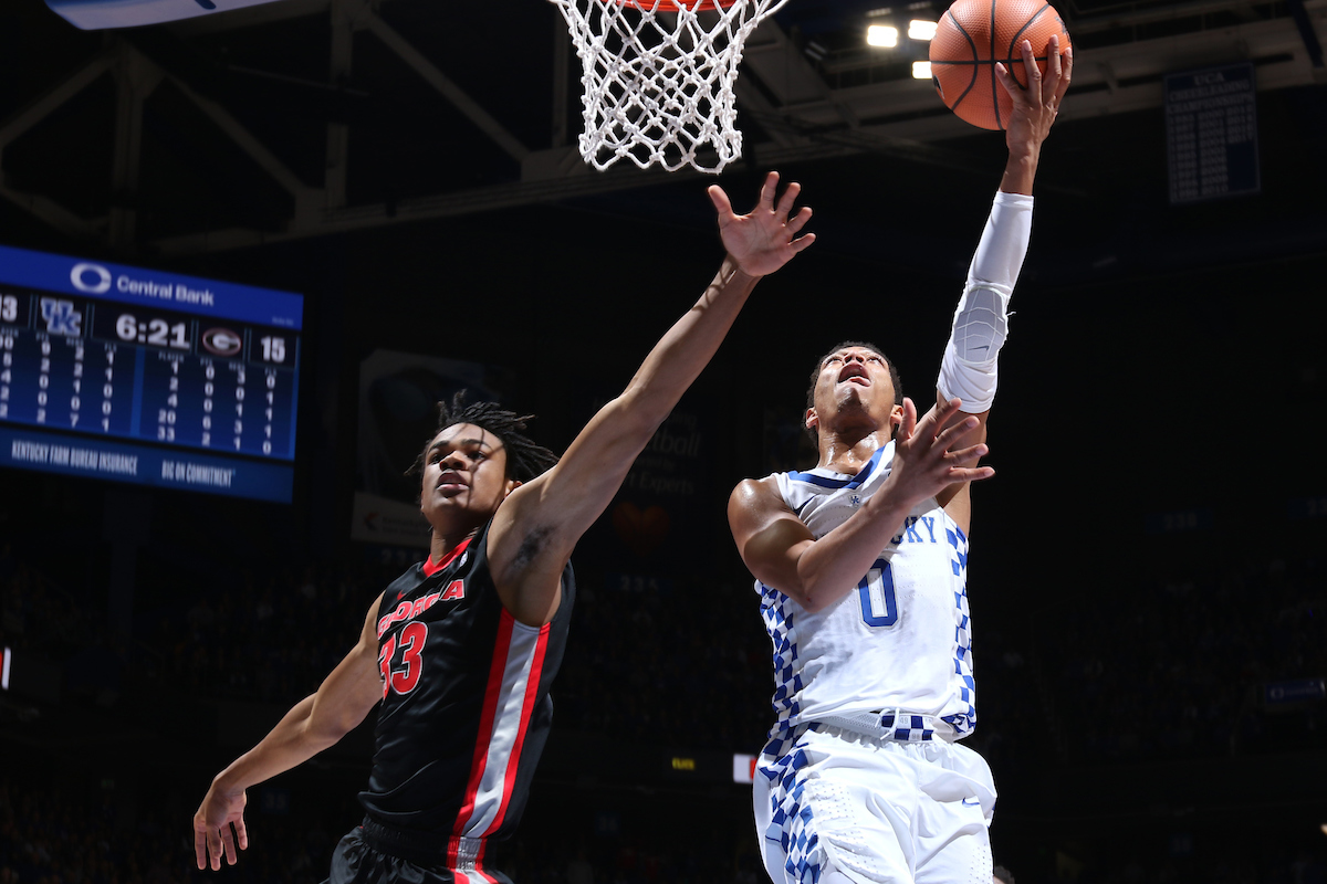 Quade Green.

The University of Kentucky men's basketball team beat Georgia 66-61 on Sunday, December 31, 2017 at Rupp Arena in Lexington, Ky. 

Photo by Quinn Foster I UK Athletics