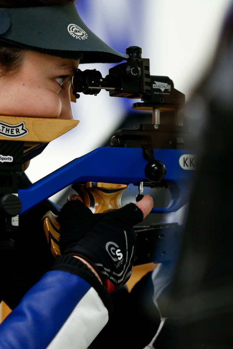 Jaden Thompson. 

UK Rifle vs. Akron. 

Photo by Eddie Justice | UK Athletics