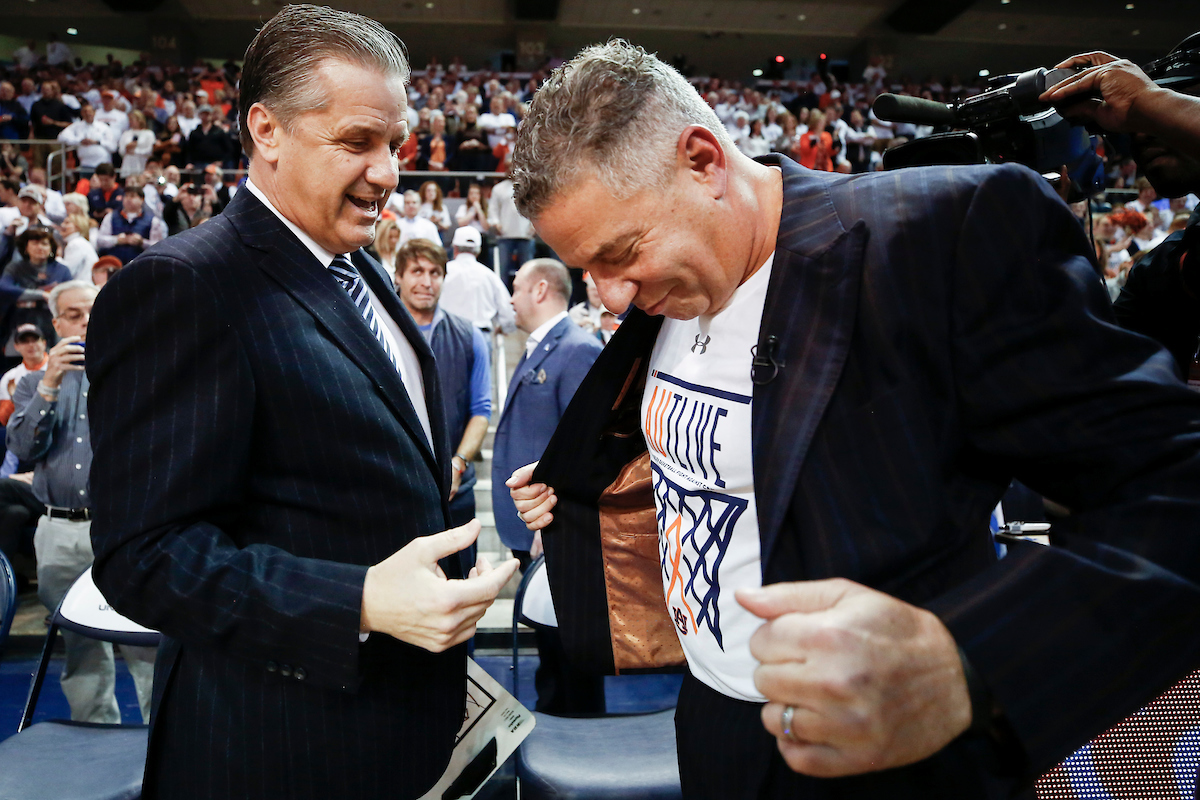 John Calipari. Bruce Pearl.

Kentucky falls to Auburn 75-66.

Photo by Chet White | UK Athletics