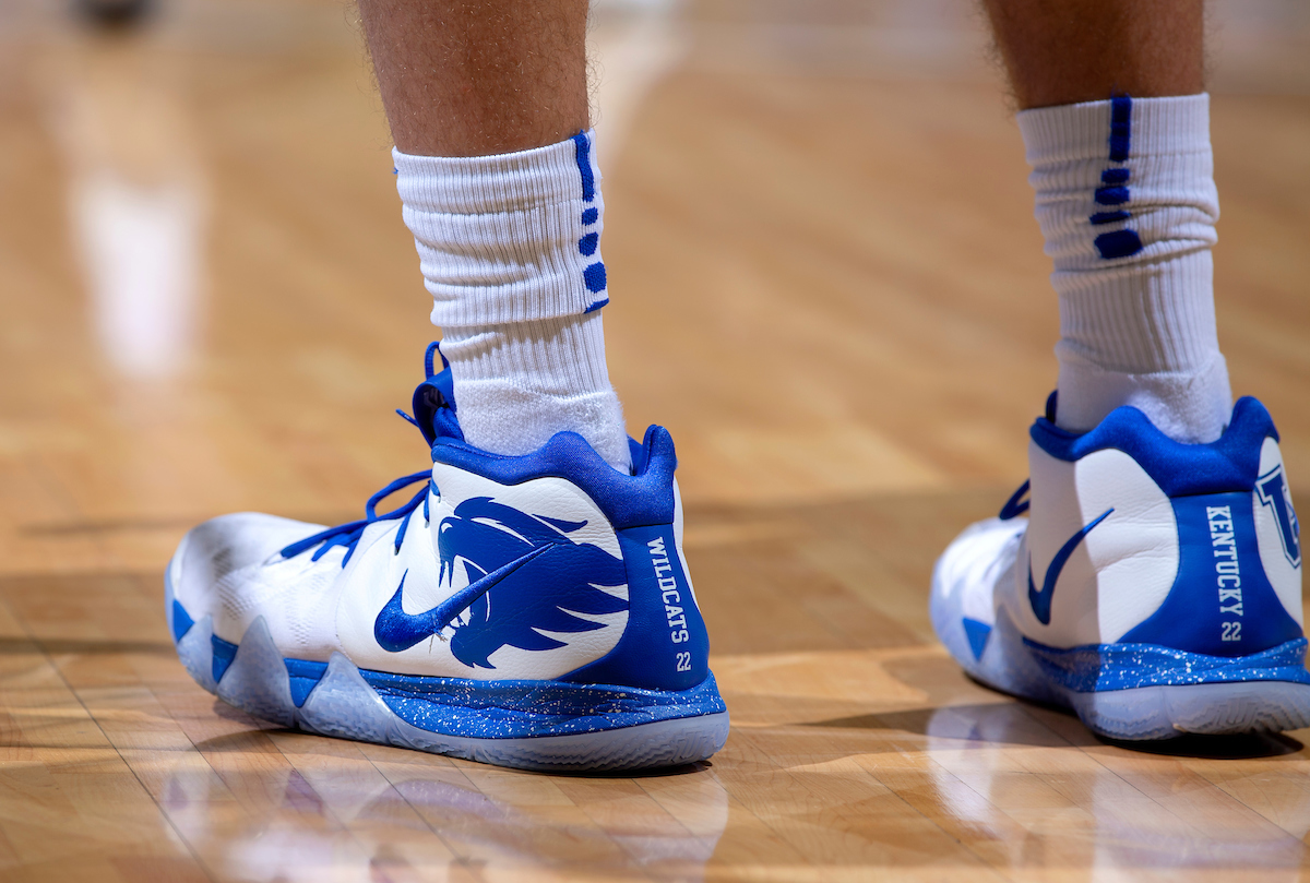 Basketball Shoes. 

Kentucky beat Texas A&M 85-74 on Tuesday, January 8, 2019.


Photo By Barry Westerman | UK Athletics