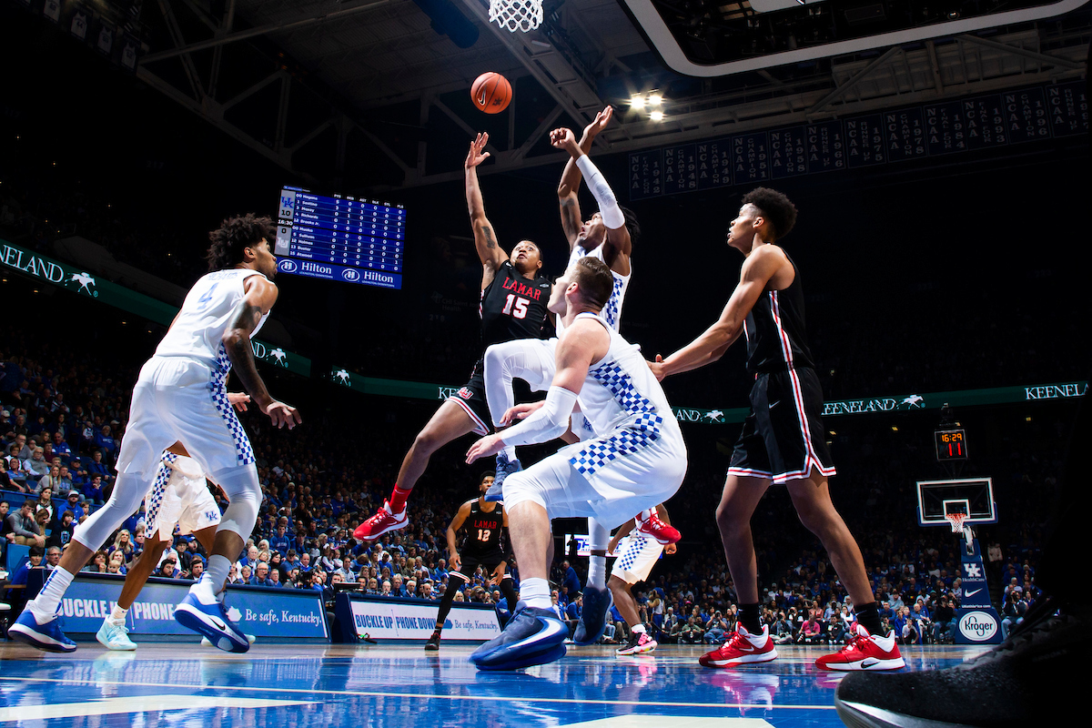 EJ Montgomery.

Kentucky beat Lamar 81-56.

Photo by Chet White | UK Athletics