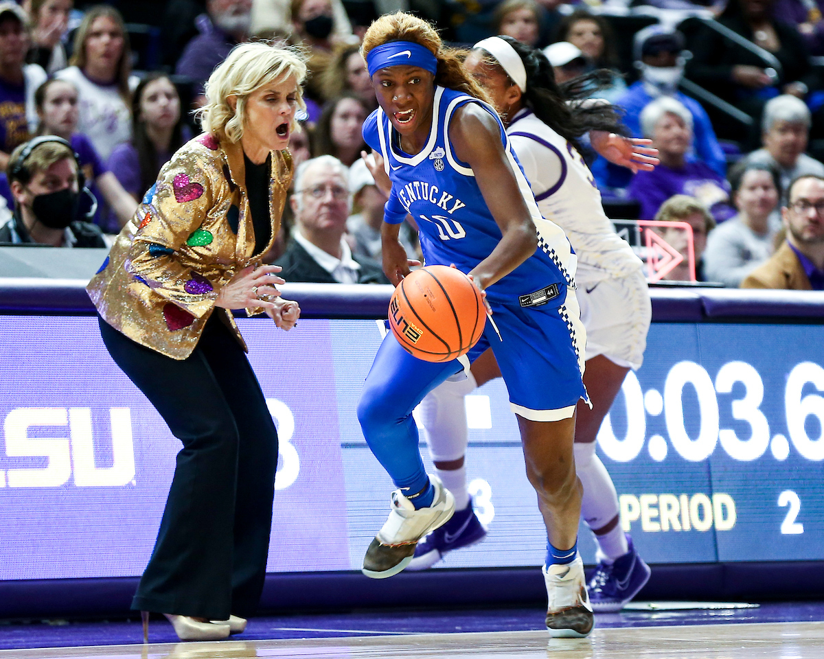 Rhyne Howard.

Kentucky loses to LSU 78-69.

Photo by Grace Bradley | UK Athletics