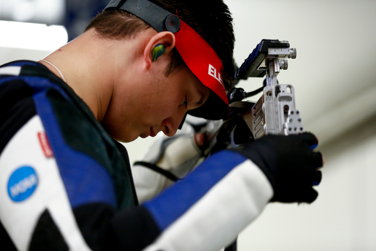 Richard Clark. 

Kentucky Rifle vs the Navy. 

Photo by Eddie Justice | UK Athletics