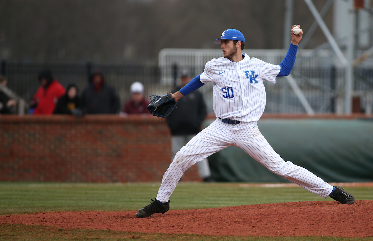 Mason Hazelwood

The University of Kentucky baseball team beat Texas Tech 11-6 on Saturday, March 10, 2018, in Lexington?s Cliff Hagan Stadium.

Barry Westerman | UK Athletics