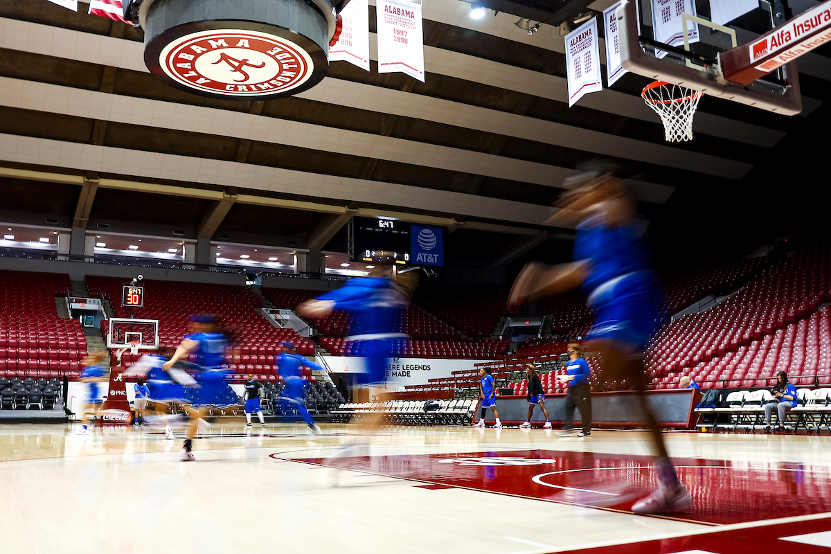 Warmup.

Kentucky at Alabama shootaround.

Photo by Eddie Justice | UK Athletics