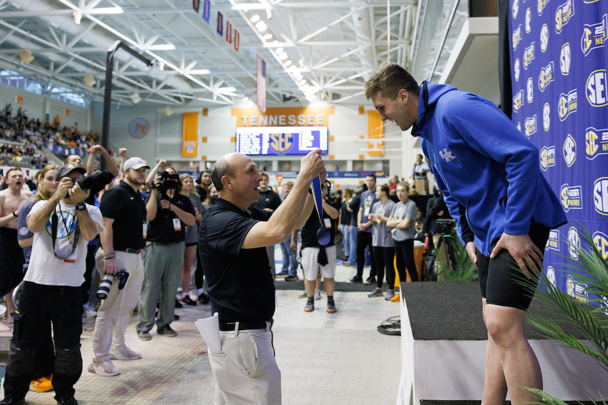 Mason Wilby.

Day four of the SEC Swim and Dive Championship.

Photo by Elliott Hess | UK Athletics