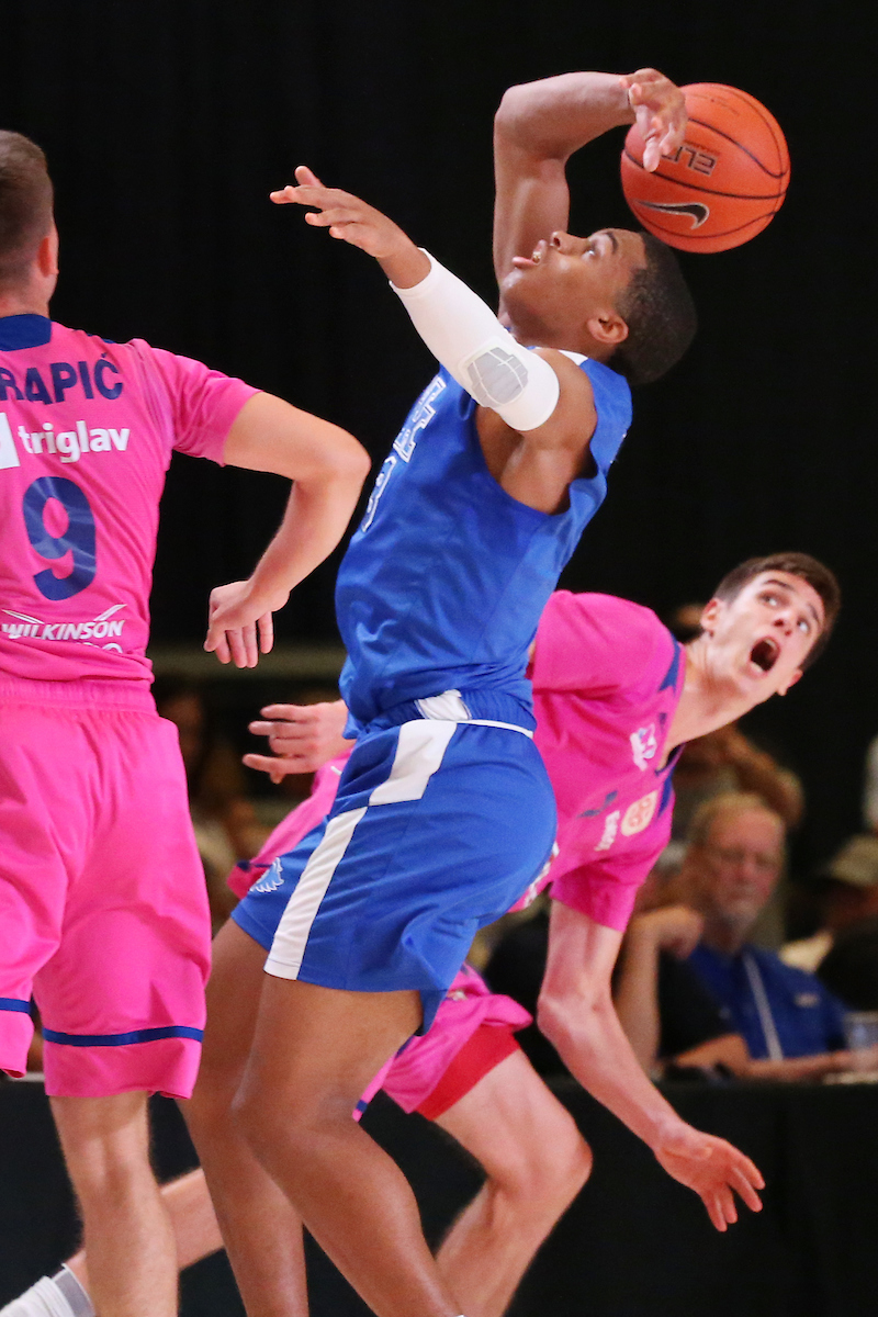 Keldon Johnson.

The University of Kentucky men's basketball team beat Serbia's Mega Bemax 100-64 at the Atlantis Imperial Arena in Paradise Island, Bahamas, on Saturday, August11, 2018.

Photo by Chet White | UK Athletics