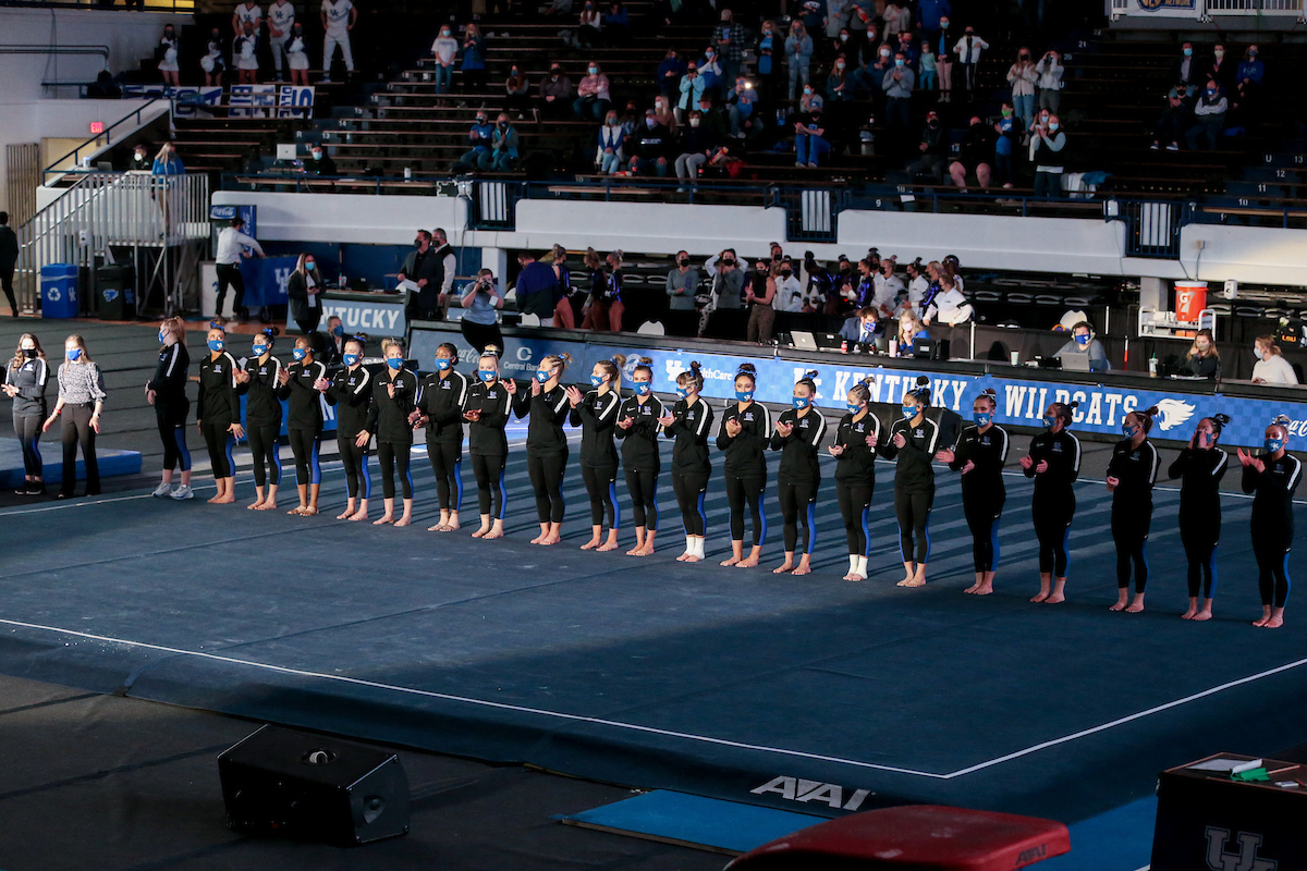 Kentucky beats LSU 197.100 - 196.800.

Photo by Sarah Caputi | UK Athletics