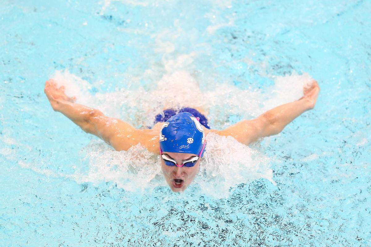 2020-21 Swim/Dive Blue/White match.

Photo by Eddie Justice | UK Athletics