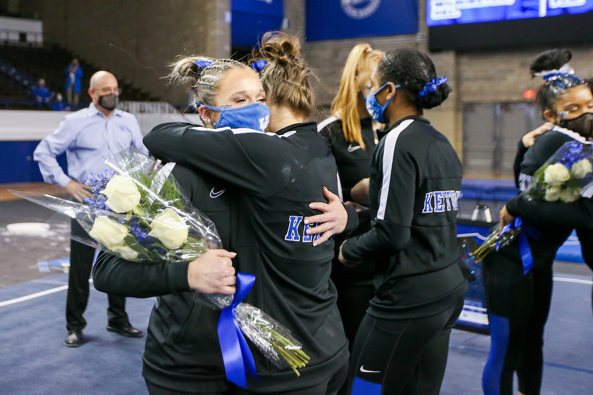 Megan Monfredi.

Gymnastics Senior Night.

Photo by Hannah Phillips | UK Athletics