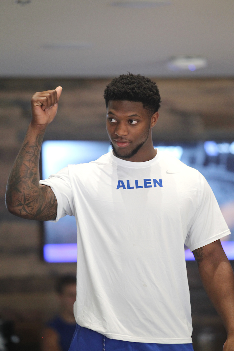 Josh Allen.

Women's clinic hosted by Kentucky Football on July 28th, 2018 at Kroger Field in Lexington, Ky.

Photo by Quinlan Ulysses Foster I UK Athletics